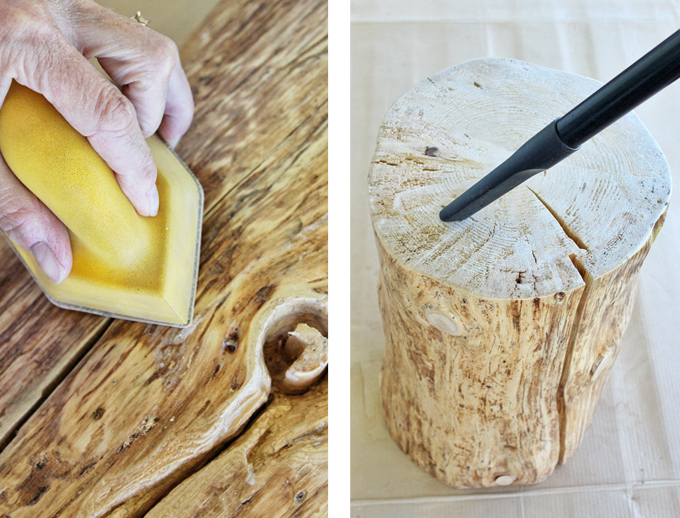 Wooden Cutting Board, Tree Stump Shape Chopping Board, Fruit And