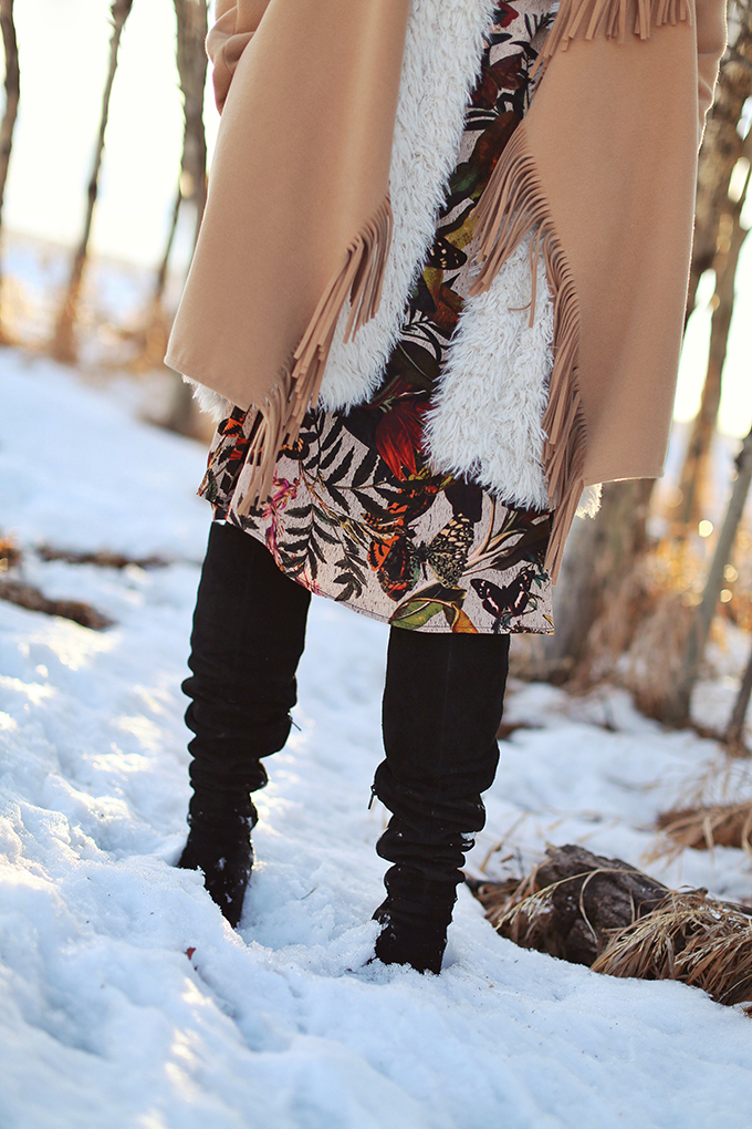 Long Sleeve Midi Dress | Winter Midi Dress - Stylemein
