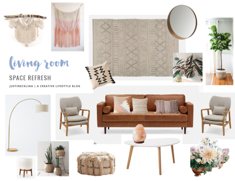 SPACE REFRESH | LIVING ROOM REVEAL - JustineCelina